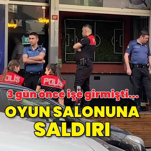 Oyun salonuna silahlı saldırı!