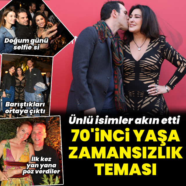 70'inci yaş partisine akın ettiler