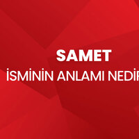 Samet isminin anlamı nedir?
