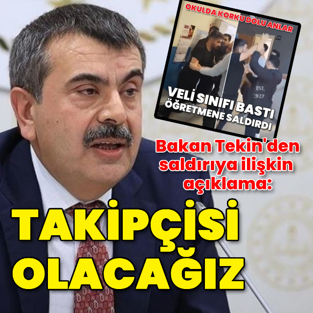 Tekin: Sürecin takipçisi olacağız