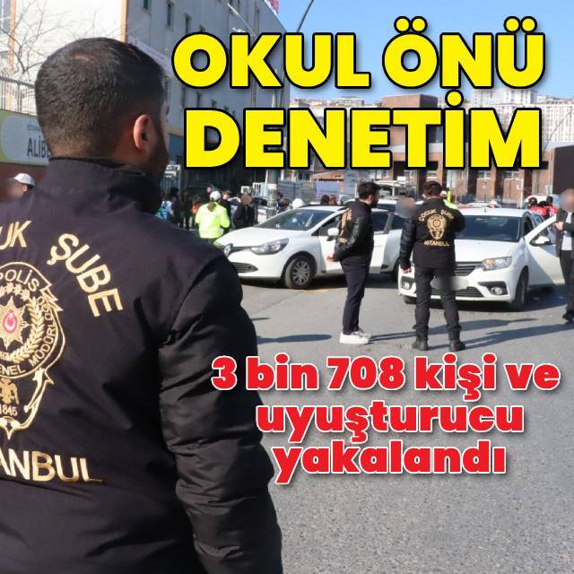 İstanbul'da okul önlerinde denetim