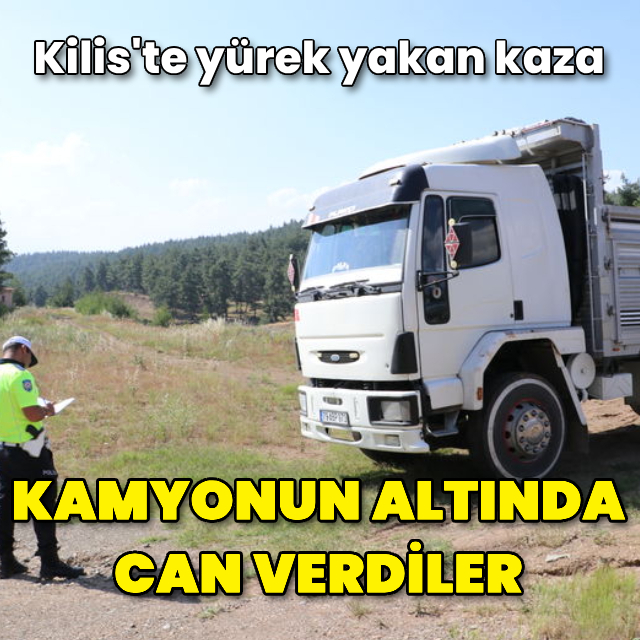 Kamyonunun altında kalan 2 kişi öldü