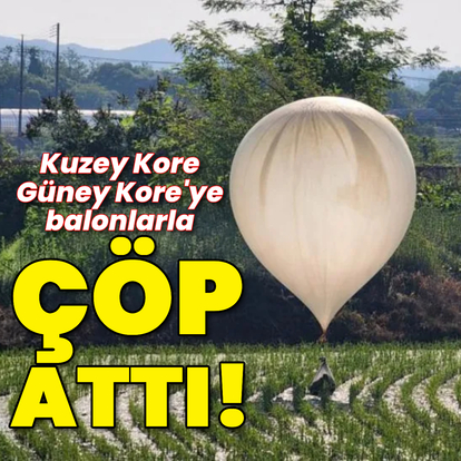 Kuzey Kore, Güney Kore'nin sınır şehirlerine balonlarla çöp gönderdi