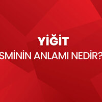 Yiğit isminin anlamı nedir?