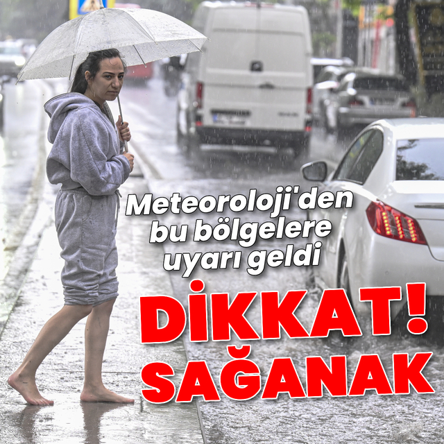 Gök gürültülü sağanak yağmur uyarısı