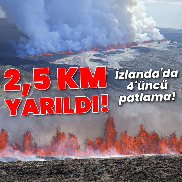 2,5 km'lik volkanik yarık!