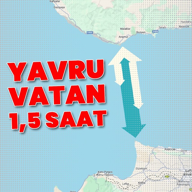 Mersin-KKTC arası 1,5 saat olacak