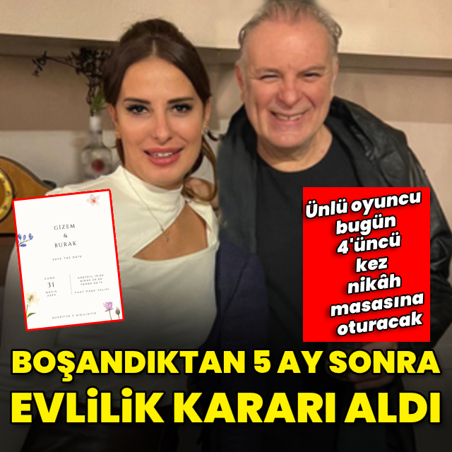 Boşandıktan 5 ay sonra evlilik kararı