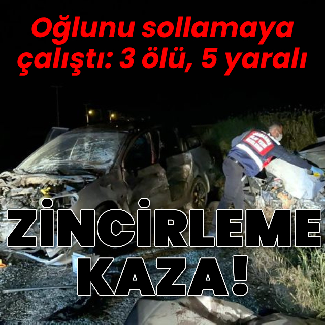 Tekirdağ'da zincirleme kaza: 3 ölü, 5 yaralı