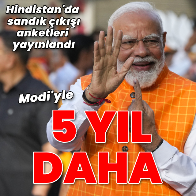 Hindistan'da seçimin galibi Modi
