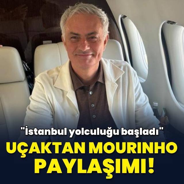 Uçaktan Mourinho paylaşımı!