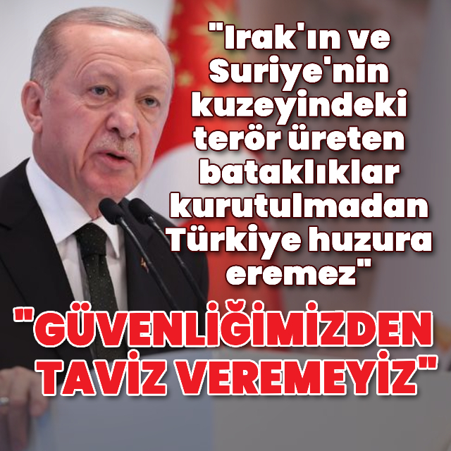 Cumhurbaşkanı Erdoğan'dan açıklamalar