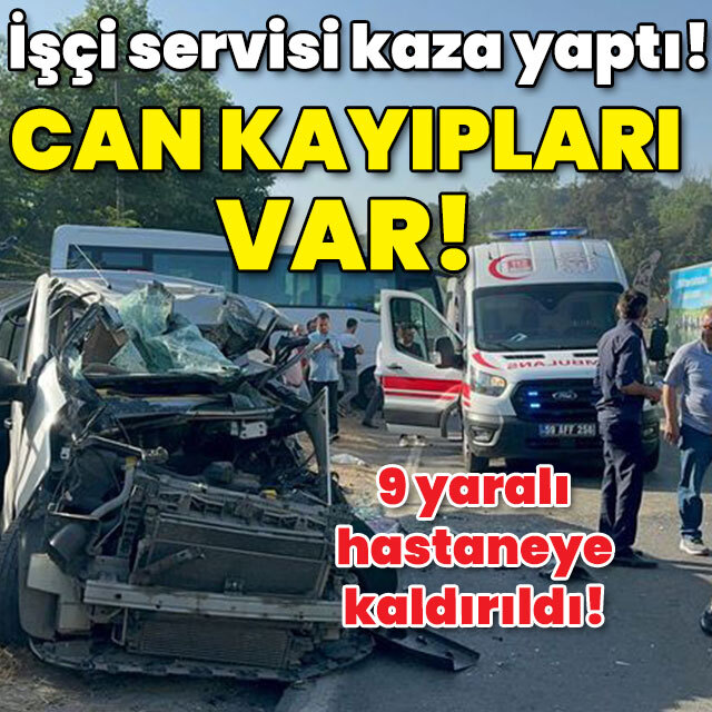 İşçi servisi kaza yaptı! Can kayıpları var!