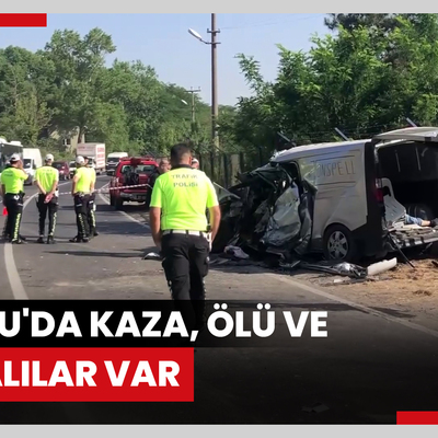 Çorlu'da kaza, ölü ve yaralılar var
