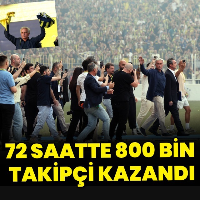 72 saatte 800 bin takipçi kazandı