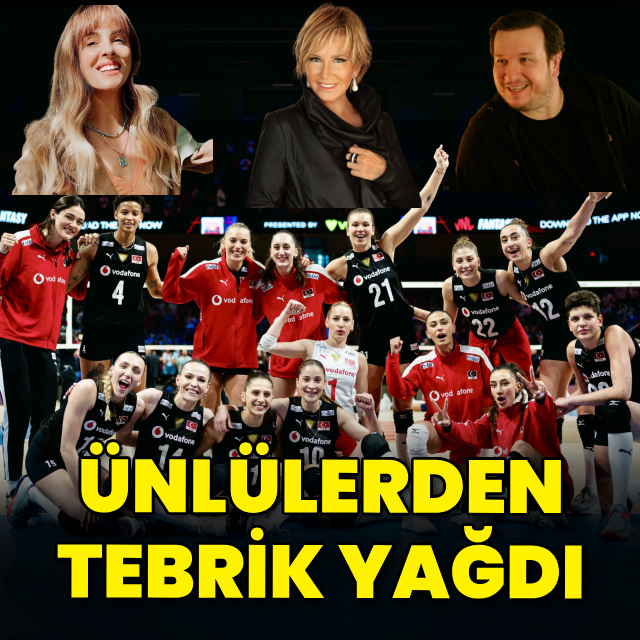 Ünlülerden tebrik yağdı