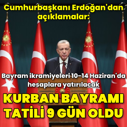 Cumhurbaşkanı Erdoğan'dan açıklamalar