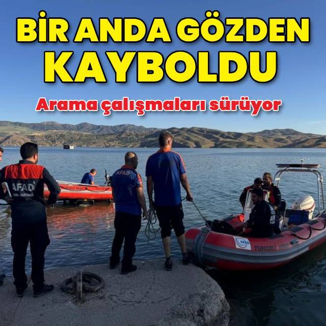 Feribottan Keban Baraj Gölü’ne atladı