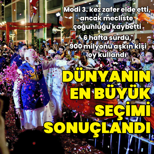 Dünyanın en büyük seçimi sonuçlandı!