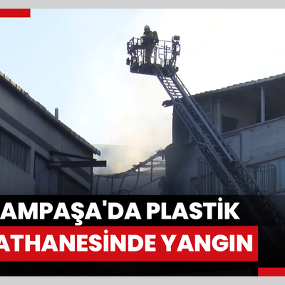 Bayrampaşa'da plastik imalathanesinde yangın