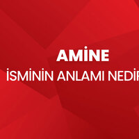 Amine isminin anlamı nedir?