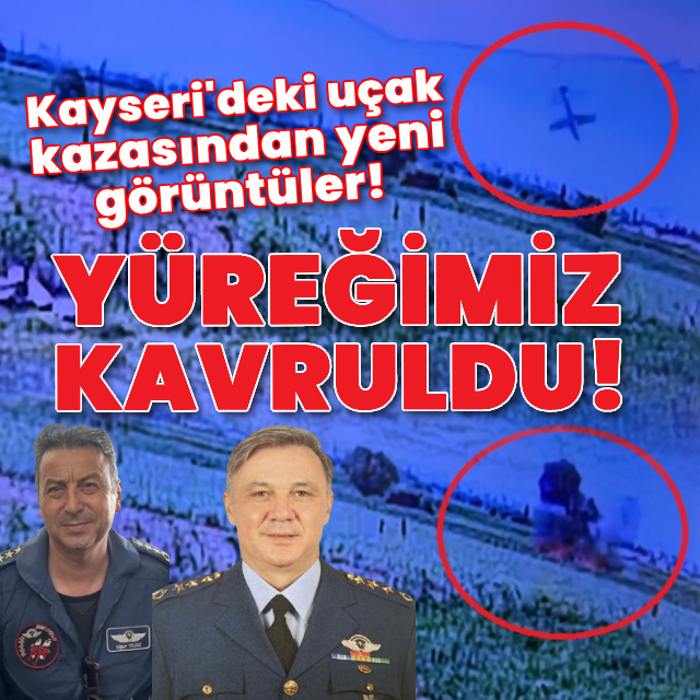 Kahreden uçak kazasından yeni görüntü!