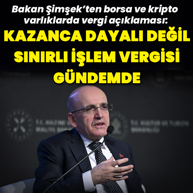 "Kripto ve hissede sınırlı işlem vergisi gündemde"