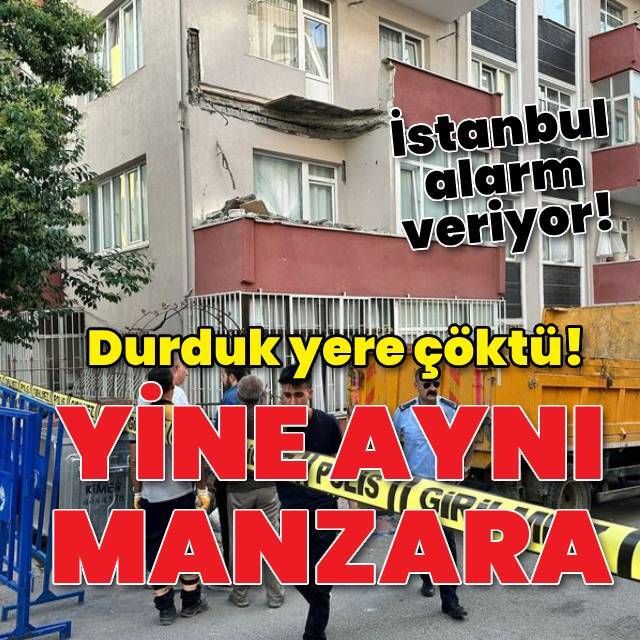İstanbul'da yine korkutan manzara