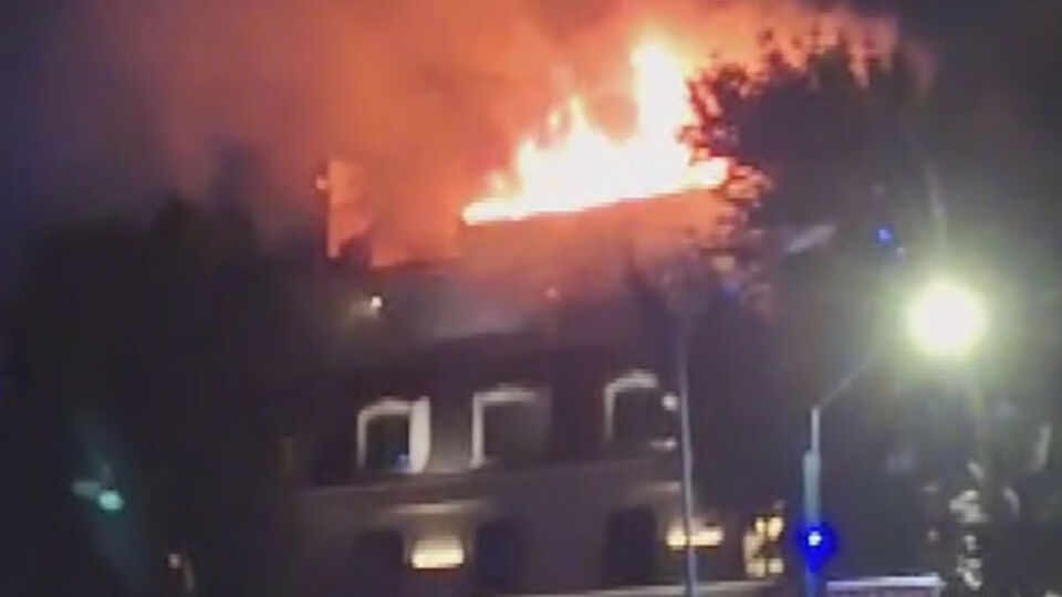 Bağdat Caddesi'nde yangın