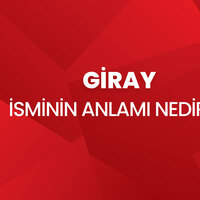 Giray isminin anlamı nedir?