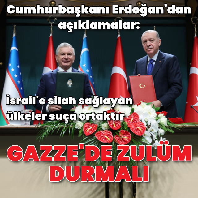 Cumhurbaşkanı Erdoğan'dan açıklamalar