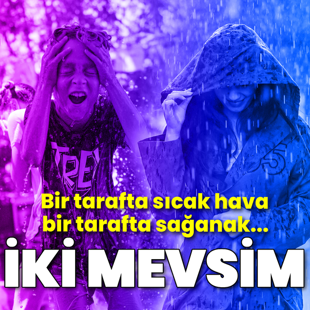 Sağanak ve sıcak uyarıları