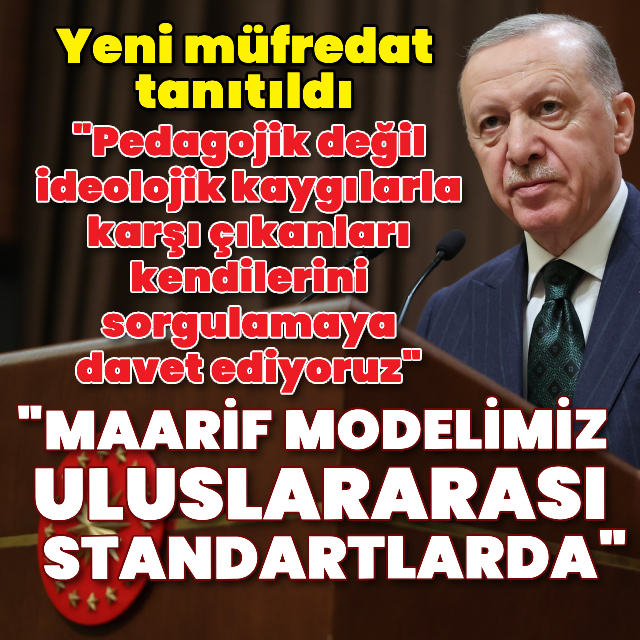 Cumhurbaşkanı Erdoğan'dan açıklamalar