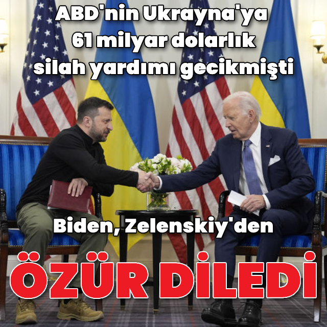 Biden, Zelenskiy'den özür diledi
