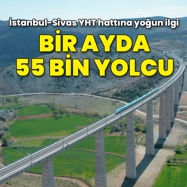 Bir ayda 55 bin yolcu