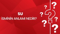 Su isminin anlamı nedir?