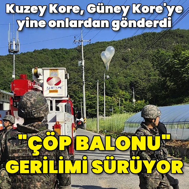Kuzey Kore'den yine "çöp balonu"