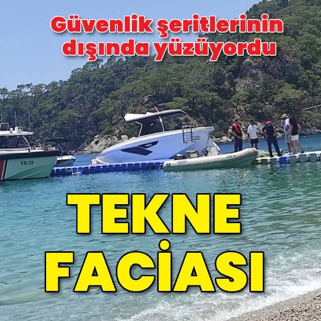 Ukraynalı turiste tekne çarptı