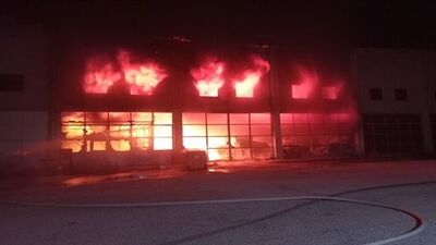 Tarım kimyasalları fabrikasında yangın