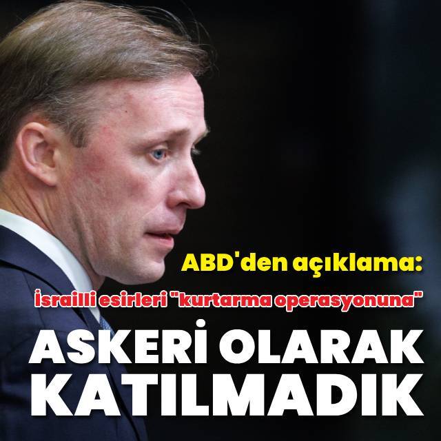 ABD'den 'kurtarma operasyonu' açıklaması