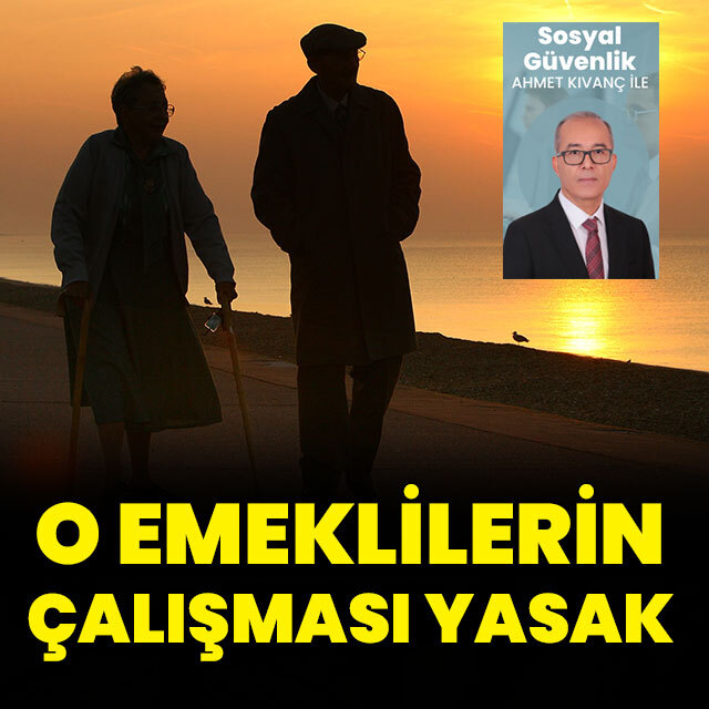 O emeklilerin çalışması yasak