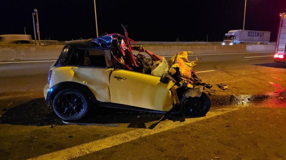 Anadolu Otoyolu'nda feci kaza kamerada: 1 ölü