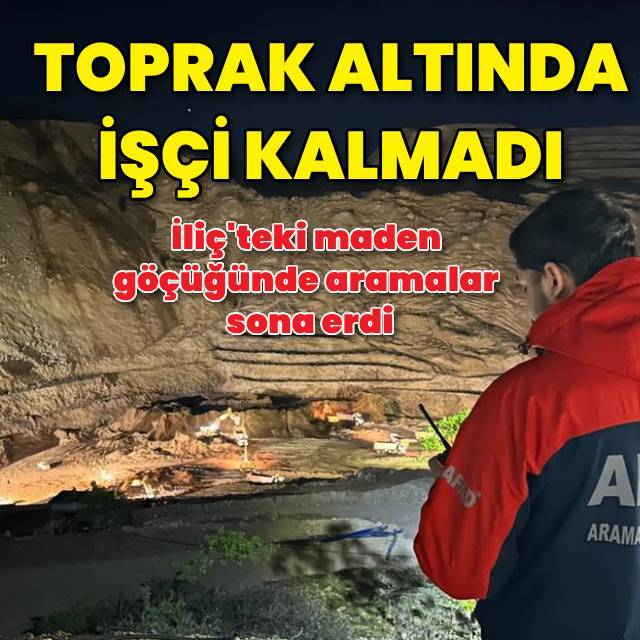İliç'te heyelan altında işçi kalmadı