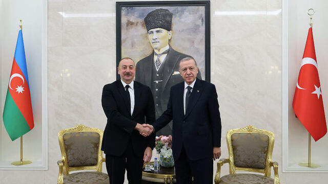 Azerbaycan Cumhurbaşkanı Aliyev Ankara'da