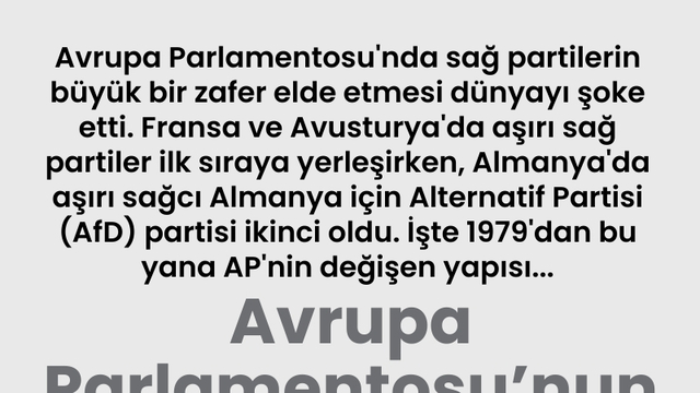 Avrupa Parlamentosu'nun 45 yılda değişen yapısı
