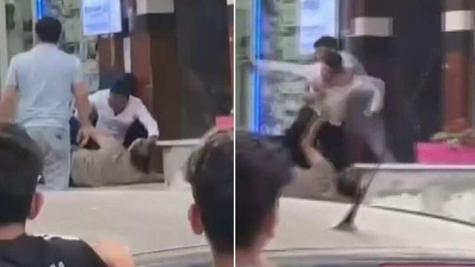 Olay anı kamerada! Silahlı saldırganın üzerine atladı!