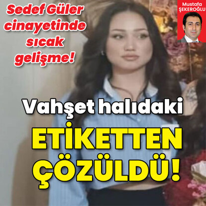 Vahşet halıdaki etiketten çözüldü!