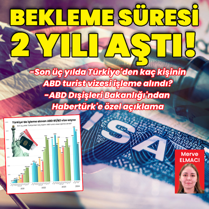  ABD vizesi için bekleme süresi 2 yılı aştı