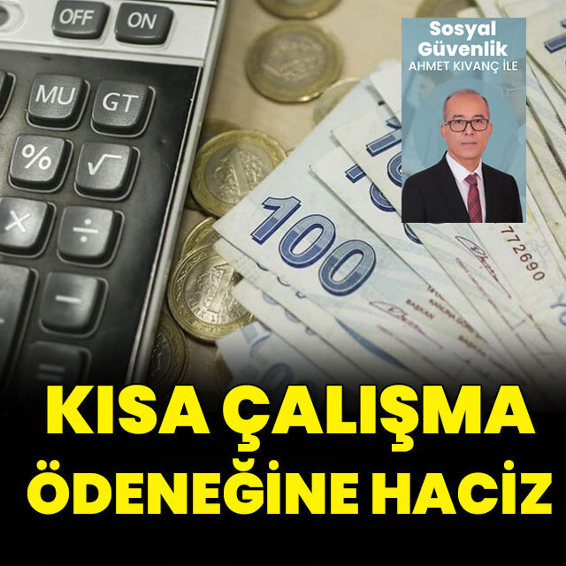 Kısa çalışma ödeneğine haciz