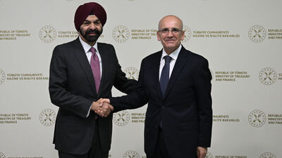 Bakan Şimşek, Dünya Bankası Başkanı ile bir araya geldi